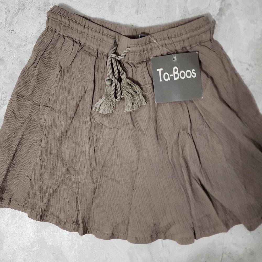 Ta-Boos Flowy Skirt Girls Brown Size 104 (Fits size S) New